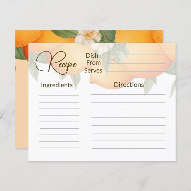 Papier Recette (Devant / Derrière)