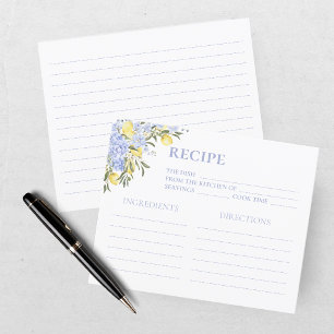 Papier Recette de douche nuptiale à l'aquarelle jaune cit