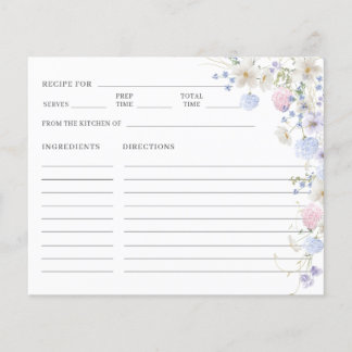 Papier Recette de Fête des mariées Fleur sauvage rose vio