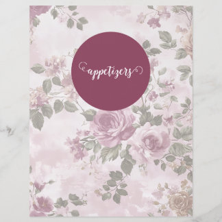 Papier Recette Vintage rose Classeur Divider