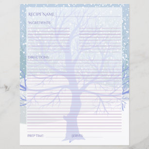 Papier Recettes de Noël de neige moderne CHANGER COULEUR