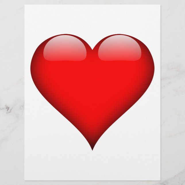Papier Red Heart Love (Devant)