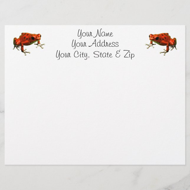 Papier Red Poison Dart Frog (Devant)