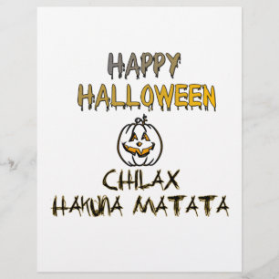 Papier Refroidissez et détendez-vous. Joyeux Halloween
