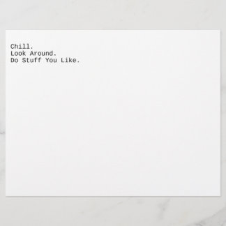 Papier Refroidissez. Regarde Autour.