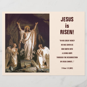 Papier Réjouissez-vous. Bulletin d'église de Pâques perso