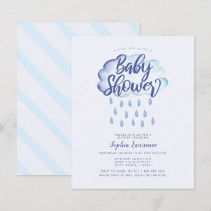 Papier Remise Cloud et Baby shower Raindrops