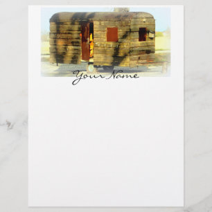 Papier remorque de voyage en bois patiné Thunder_Cove