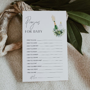 Papier REMY Prières For Baby shower Advice Card