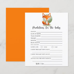 Papier Renardeau - prédictions et conseils pour bébé