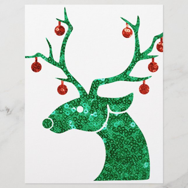 Papier rennes de noël (Devant)