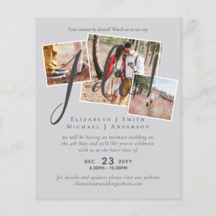 Papier Report mariage Changement de date Réception