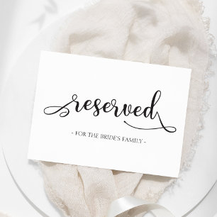 Papier Réservé pour le panneau Mariage simple noir