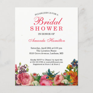 Papier Ressort rustique Floral rose Fête des mariées OISE