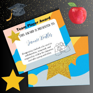 Papier Ressources de l'école du certificat du joueur d'éq