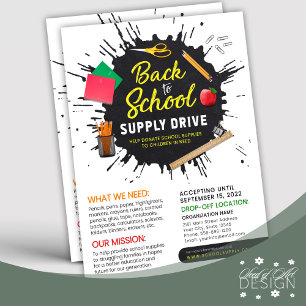 Papier Retourner À L'École Approvisionnement Drive Collec