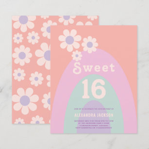 Papier Retro 16e fête d'anniversaire