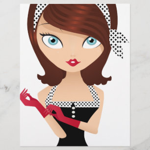 Papier Retro Girl