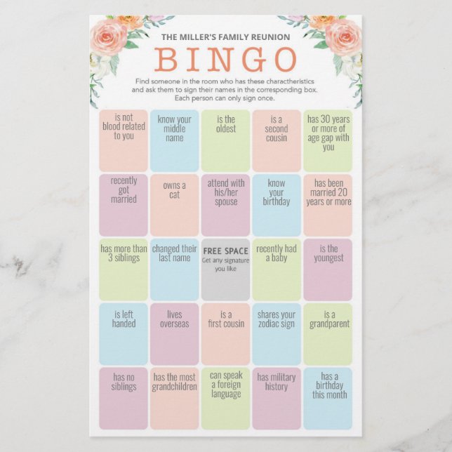 Papier Retrouvailles famille brise glace 2 en 1 Jeux (Devant)