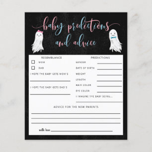 Papier Révélation du sexe du bébé avec thème fantôme : pr