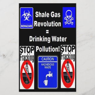 Papier Révolution du gaz de schiste = Pollution de l'eau
