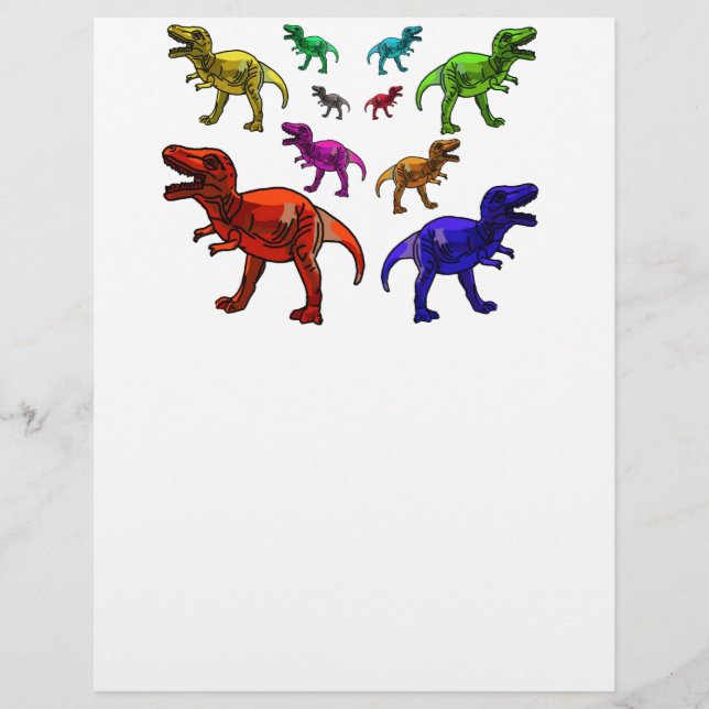 Papier Rex coloré (Devant)