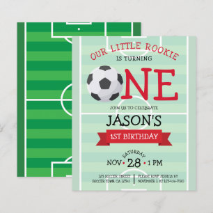 Papier Ribbon de soccer mignon Budget 1er anniversaire In