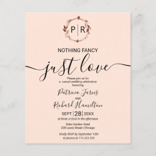 Papier Rien De Fancy Just Love Budget Faire-part de maria