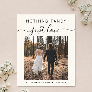 Papier Rien De Fancy Just Love Photo Mariage Réception