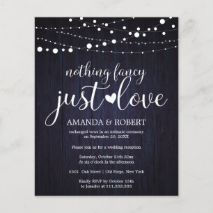 Papier Rien de fantaisie bon marché invitation de mariage