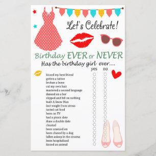 Papier Robe à points Polka Anniversaire Jamais ou Jeu