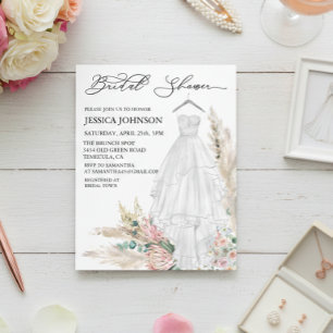 Papier Robes de mariée aquarelle pour enterrement de vie 
