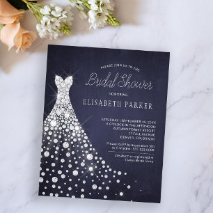Papier Robes de mariée pas chères invitation à la soirée 