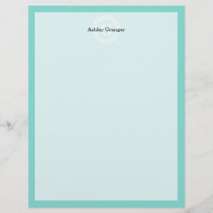 Papier Robin Oeuf Wht Grille Grecque Cadre Rnd Initial Mo