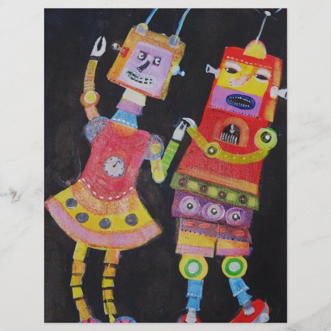 Papier Robots dansants (Devant)
