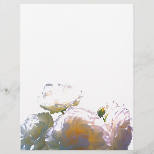 Papier Romantique blanc, jaune, orange, orange, ambre ros (Devant)