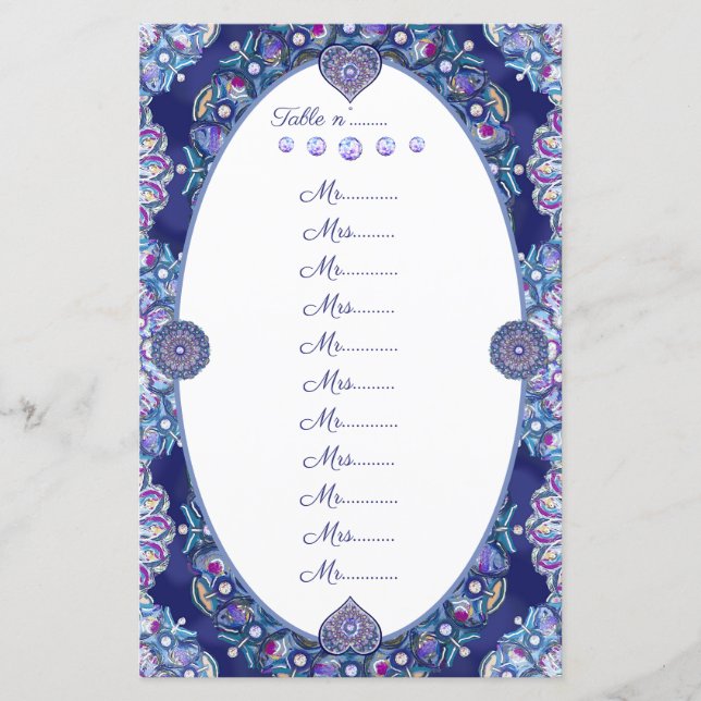 Papier Rosace bleue (Devant)