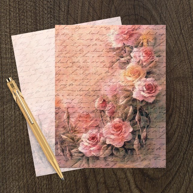 Papier Rose à papier à scandale  d'antiquité (Créateur téléchargé)