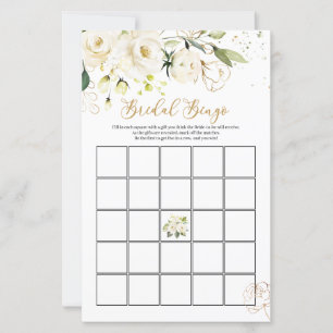Papier Rose Blanche Bingo de mariage/Qui connaît le mieux