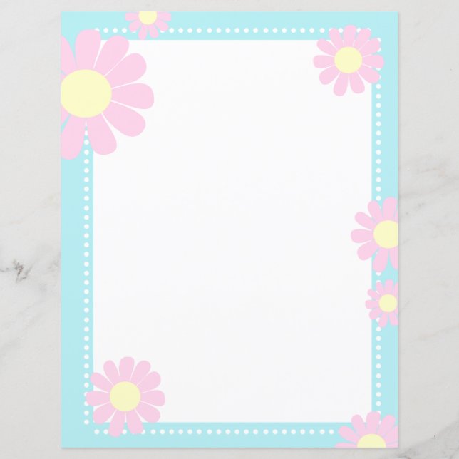 Papier Rose bleu marron (Devant)