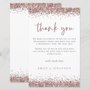 Papier Rose Budget Gold Parties scintillant Engagement Pa