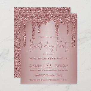 Papier ROSE BUDGET Gold Sparkle Parties scintillant Drit