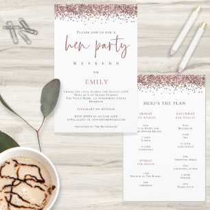Papier Rose Budget Parties scintillant or Hen Party Weeke