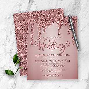 Papier ROSE BUDGET Parties scintillant or Mariage étincel