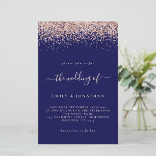 Papier Rose Budget Parties scintillant or Mariage Marine