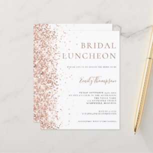 Papier Rose de déjeuner nuptiale budget Parties scintilla