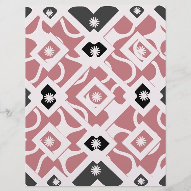 Papier Rose et noir gras (Devant)