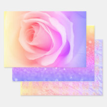 Papier rose et Parties scintillant