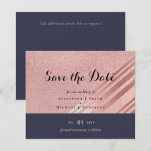 Rose Gold Marine Parties scintillant bleue  Foil L