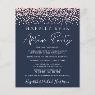 Papier Rose Gold Parties scintillant Photo Blue Réception